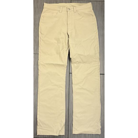 Eddie Bauer Men’s Beige Nylon Straight Leg Pants Size 30x30 Stretch - Picture 1 of 6